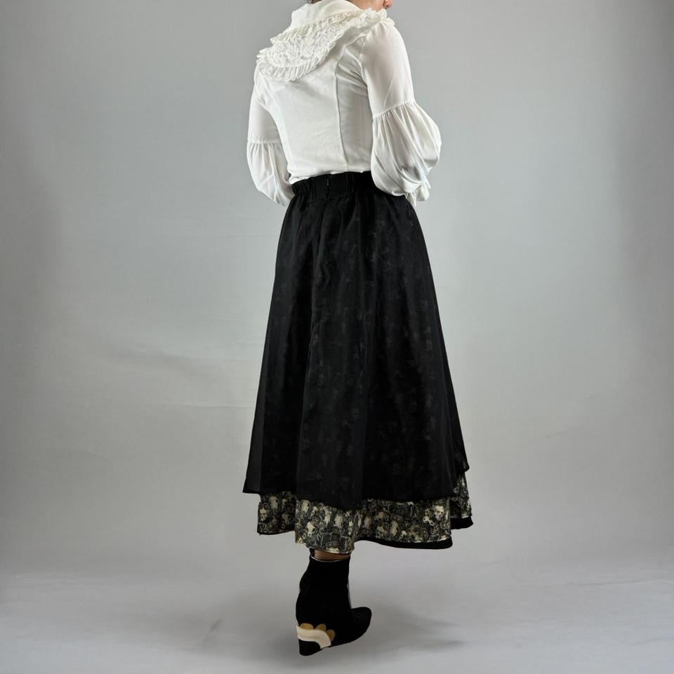 Gothic Cross Layered Skirt