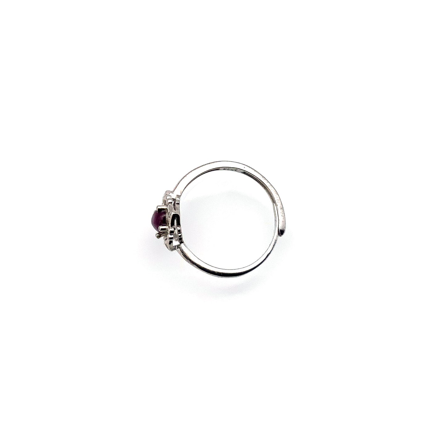 Garnet Adjustable Thin Ring - 2 Styles