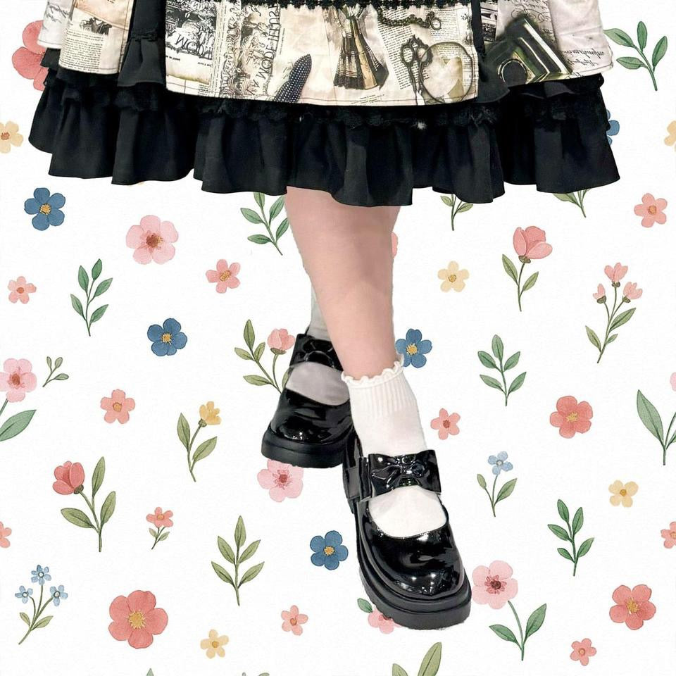 Black Patent Leather Mary Jane Shoes