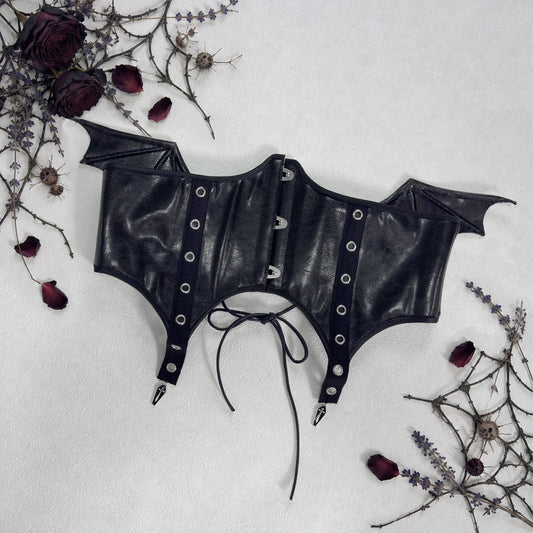 🖤Halloween🦇Bat Wing Harness Corset Belt Little Devil Gothic